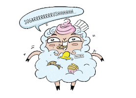 Ohsheepcards game games sweet silly Sticker