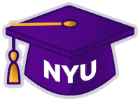 Graduation Nyu Sticker by New York University