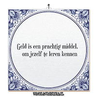 Nl Geld Sticker by Tegelspreuken.nl