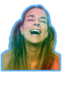 Happy Yas Sticker by Brenda Rovero