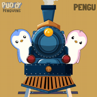 Choo Choo Penguin GIF by Pudgy Penguins