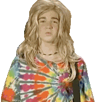 Wig Tie Dye Sticker