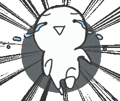 Man Run Away Sticker by 水沐柚子rainpomelo