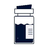 schrab magic minimal bottle astrology Sticker
