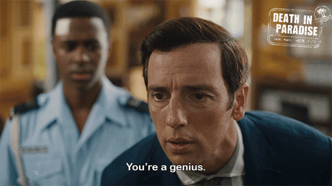 Genius GIF by Death In Paradise