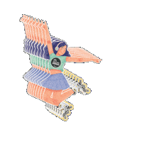 Rollerskating Rollerblading Sticker by SpaceCitySkaters
