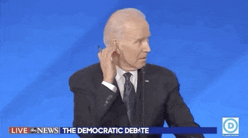 Joe Biden Scratching Ear GIF by GIPHY News