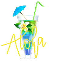 Alcohol Free Aloha Sticker
