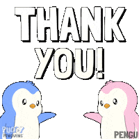 Thank You So Much Sticker by Pudgy Penguins