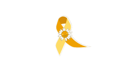 Yellow Ribbon Sticker by Cancer Fund For Children