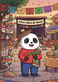 Happy Cinco De Mayo GIF by Pandu Pandas