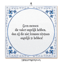 Wijsheid Spreuk Sticker by Tegelspreuken.nl