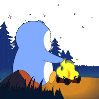 Camping Good Night Sticker by Pudgy Penguins