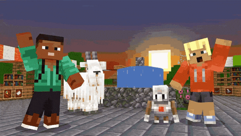 Party Celebrate GIF by Minecraft