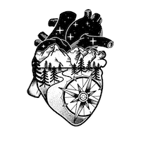 Heart Sticker by gutestubetattoo