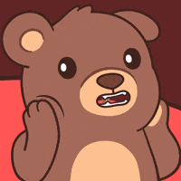 Teddy Bear Wow GIF by BEARISH