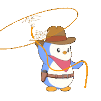 Wild West Penguin Sticker by Pudgy Penguins