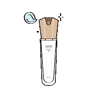 loye_official white star face skincare Sticker