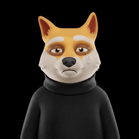 Sad Shiba Inu GIF by Doge Pound