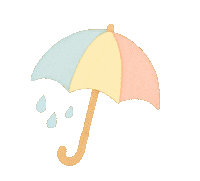 Rain Umbrella Sticker