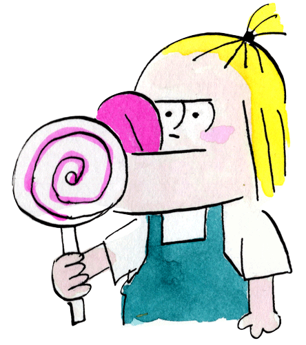 Candy Lick Sticker