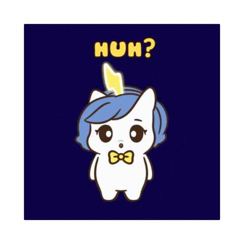 Confused Wait What Sticker by Brave Unicorn