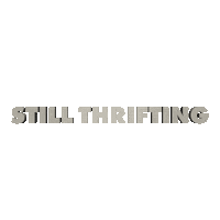 stillthrifting logo vintage clothing st Sticker