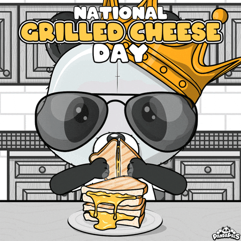 Grilled Cheese Snack GIF by PandaPals