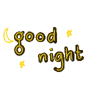 Sleepy Good Night Sticker
