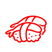 Arnaboldi sushi thai noodles arnaboldi Sticker