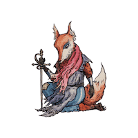 Fox Pirate Sticker