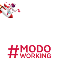 Pixel Working Sticker by Grupo Bit Net