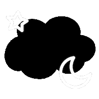 Black And White Space Sticker