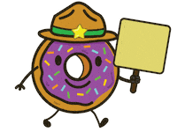 Leave No Trace Donut Sticker by Pikes Peak