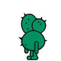 Cactusws scary cactus sorpresa take Sticker