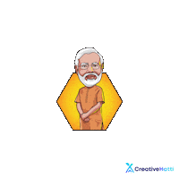 Narendra Modi Party Sticker by Creative Hatti