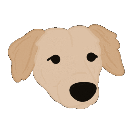 Golden Retriever Dog Sticker by Ann of Facedit