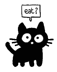Cat Eat Sticker