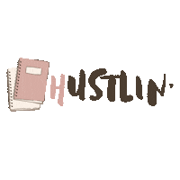 StylishStudy education books working learning Sticker