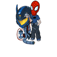 Marvel Robot Sticker by mechawarehouse