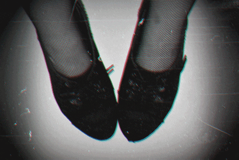 black and white shoes GIF