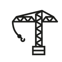 Baustelle Kran Sticker
