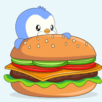 Hungry Fast Food GIF by Pudgy Penguins