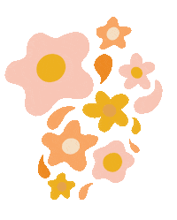 staycationspot summer pink retro flower Sticker