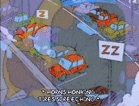 Season 1 Parking Lot GIF by The Simpsons