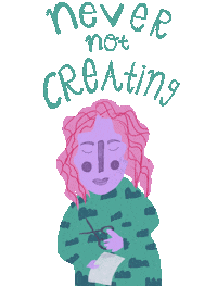Illustration Creating Sticker by endorphtine