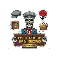 San Isidro Skull Sticker