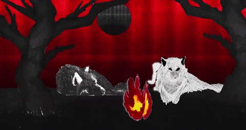 Burning White Wolf GIF by Garbage