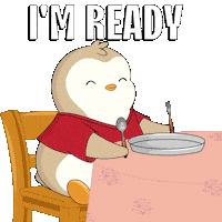 Hungry Meal Time Sticker by Pudgy Penguins