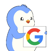 Looking Google Chrome Sticker by Pudgy Penguins